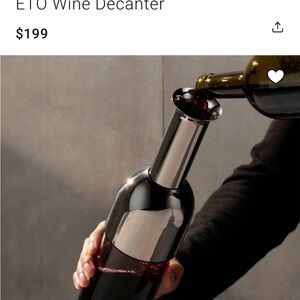 Williams Sonoma Shiny Silver Wine Decanter